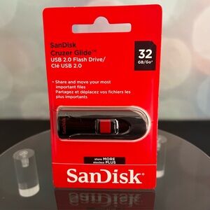 SanDisk 32GB Cruzer Glide USB 2.0 Flash Drive - New/Sealed